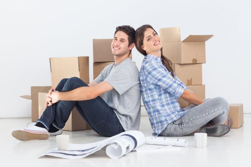 Residential furniture move in a Hammersmith apartment building
