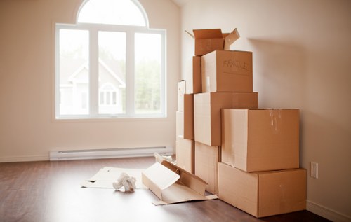 Preparing furniture and boxes for storage in Hammersmith