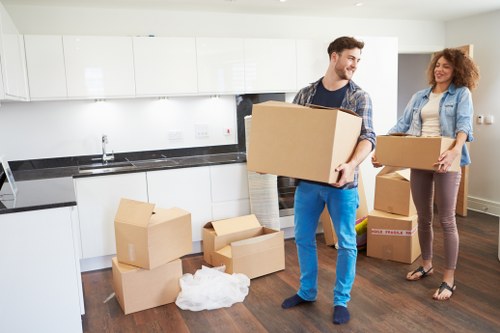 Commercial moving truck support for a West London office relocation