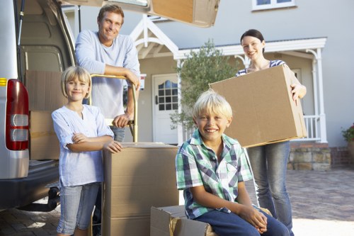 Household items prepared for a local removal service in Hammersmith