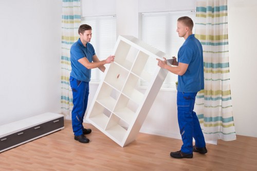 Loaded moving van with secure items and safety checks